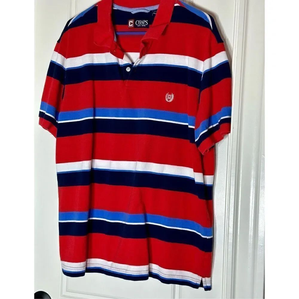 Chaps red and blue polo Size XL